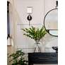 1_Hatfield 18 1/2"H Black Forged and Vibrant Gold Wall Sconce in scene