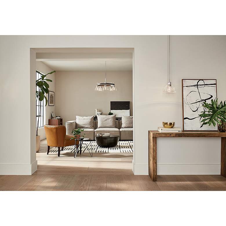 Image 1 Kichler Eastmont Polished Nickel Chandelier 5Lt in scene