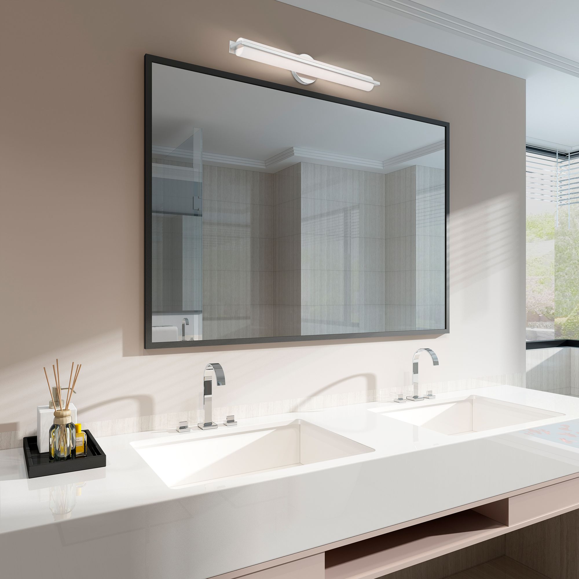 23W LED Polished Chrome ADA Bath Vanity