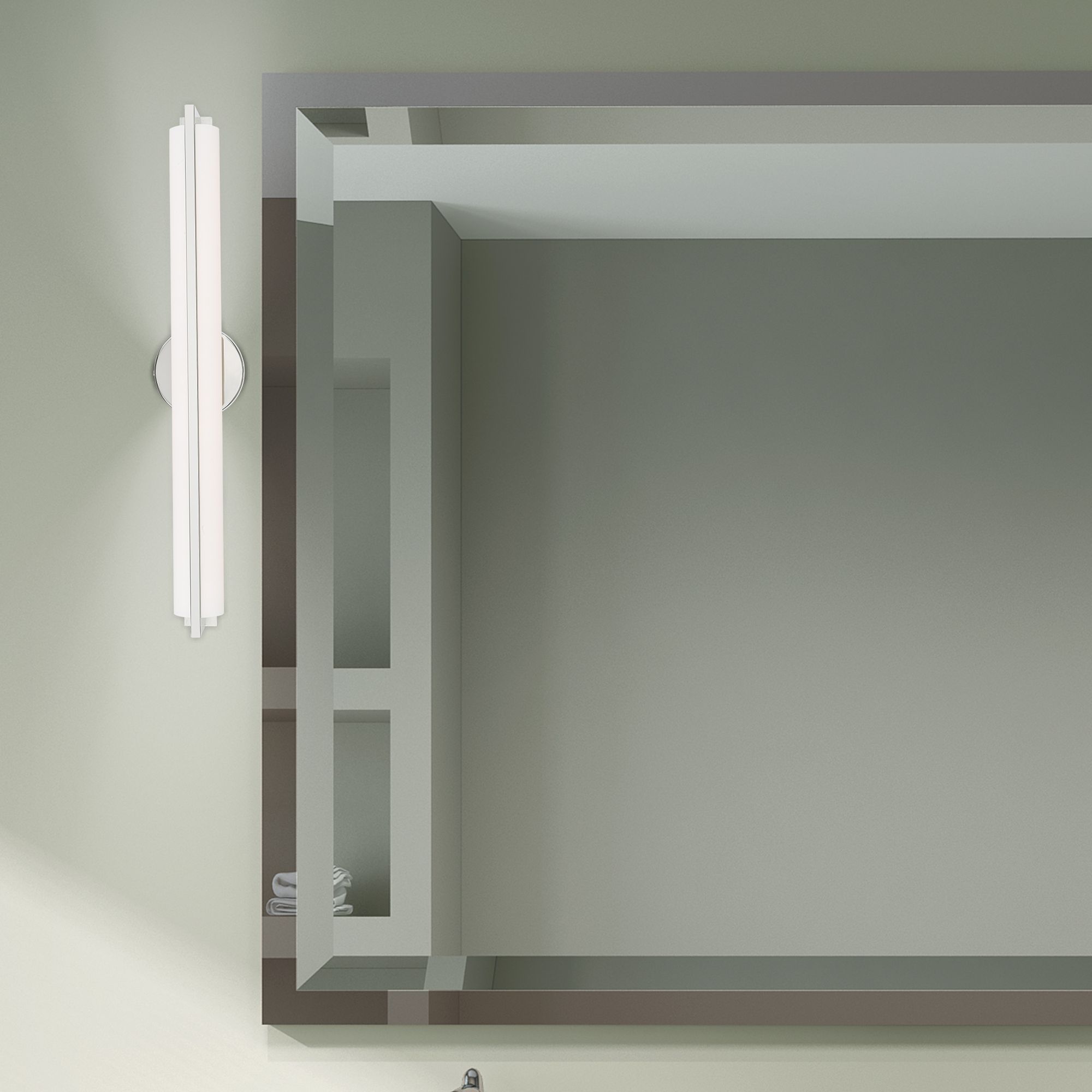 23W LED Polished Chrome ADA Bath Vanity