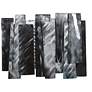 1_24.4" x 31.5" Midnight Aluminum Layered Metal Wall Decor w/ Foil