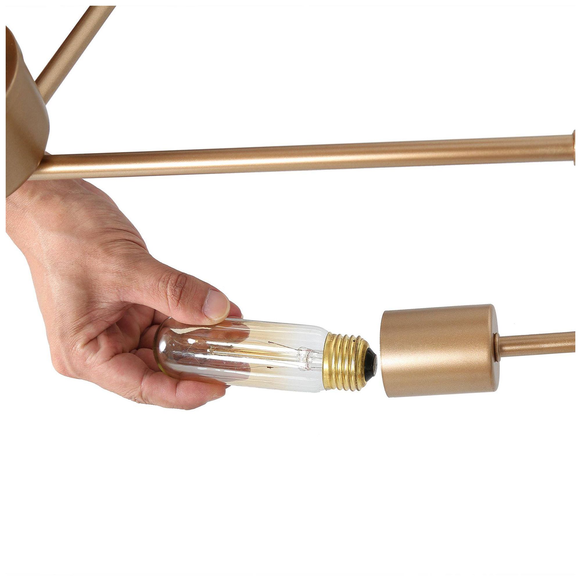 Image 3 24.5" Wide 5-Light Brass Branching Sputnik Chandelier more views