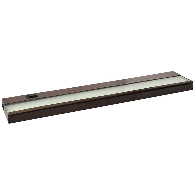 Image 1 24-in Hardwired/Plug-in Under Cabinet LED Light Bar Bronze
