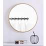 Thumbnail1 of 24-in W x 24-in H Metal Frame Round Wall Mirror in Brass
