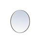 Thumbnail3 of 24-in W x 24-in H Metal Frame Round Wall Mirror in Silver more views