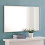 24-in W x 40-in H Metal Frame Rectangle Wall Mirror in Silver