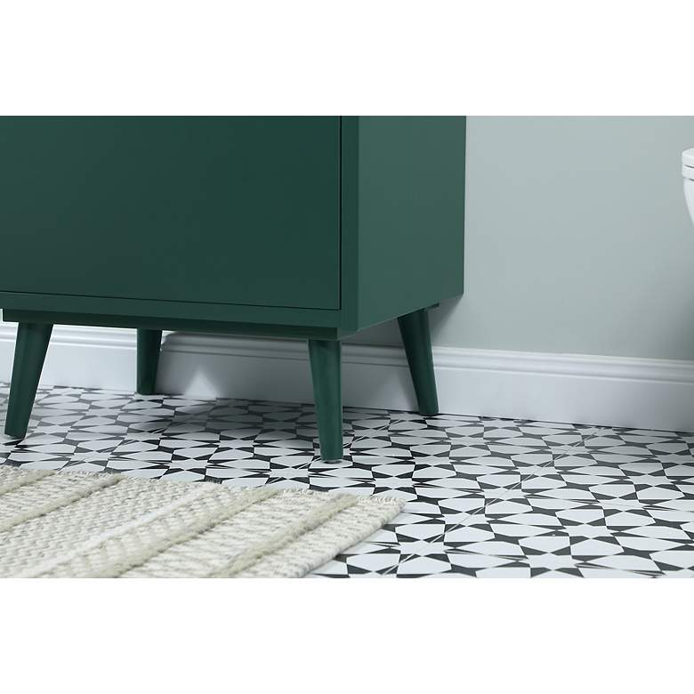 Image 7 24 Inch Bathroom Vanity In Green more views