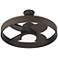 24" Casa Agile Bronze Circle Damp Rated LED Ceiling Fan