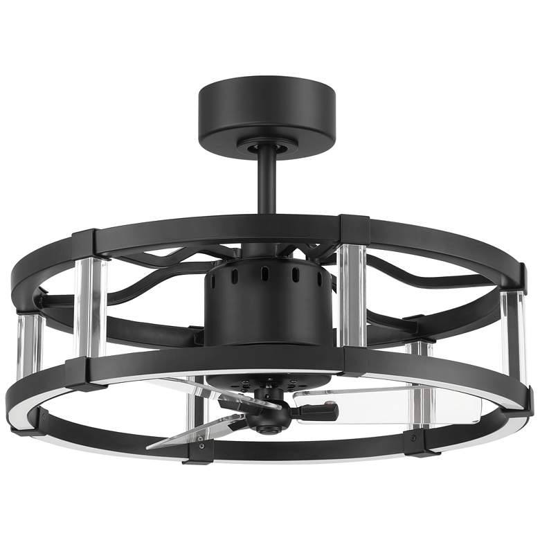 Image 1 24" Craftmade Alexis Matte Black LED Smart Fandelier