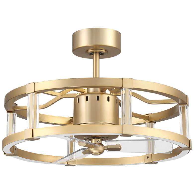 Image 1 24 inch Craftmade Alexis Satin Brass LED Smart Fandelier