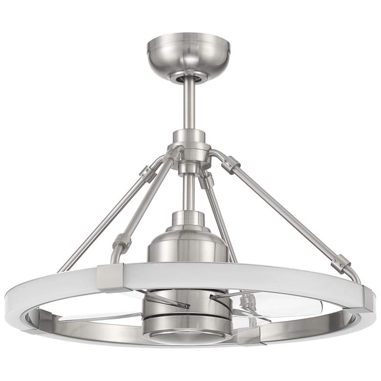 Image 1 24" Craftmade Levy Brushed Polished Nickel LED Indoor Smart Fandelier