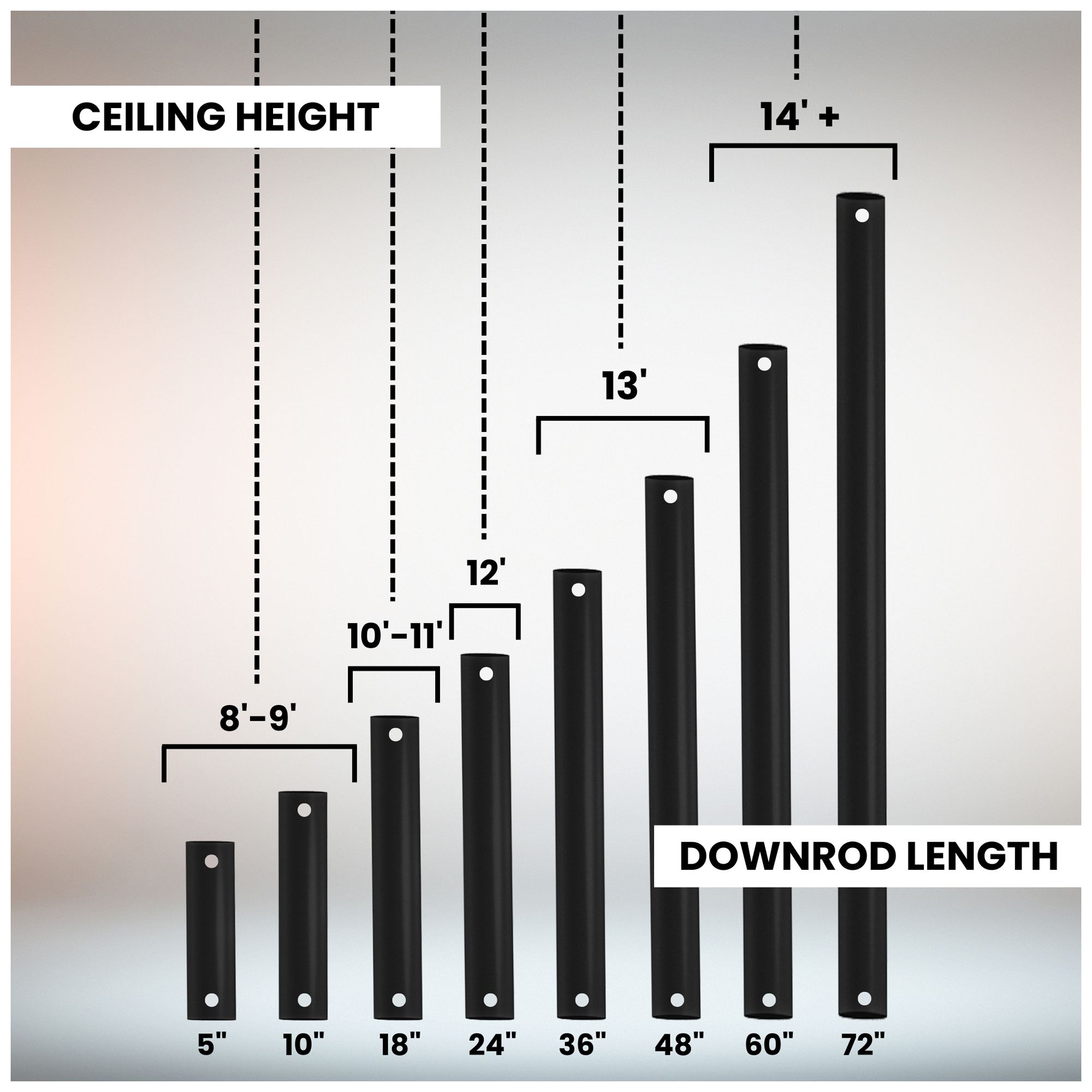 Image 3 24" DOWNROD BRUSHED NICKEL-ATLAS more views