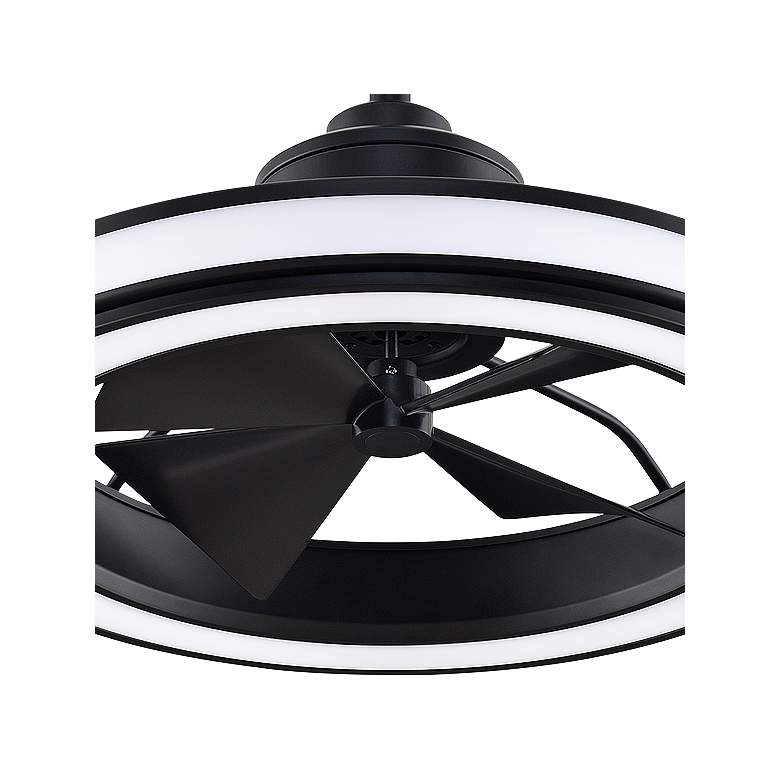 Image 3 24" Fanimation Gleam LED Damp Rated Modern Fandelier Fan with Remote more views