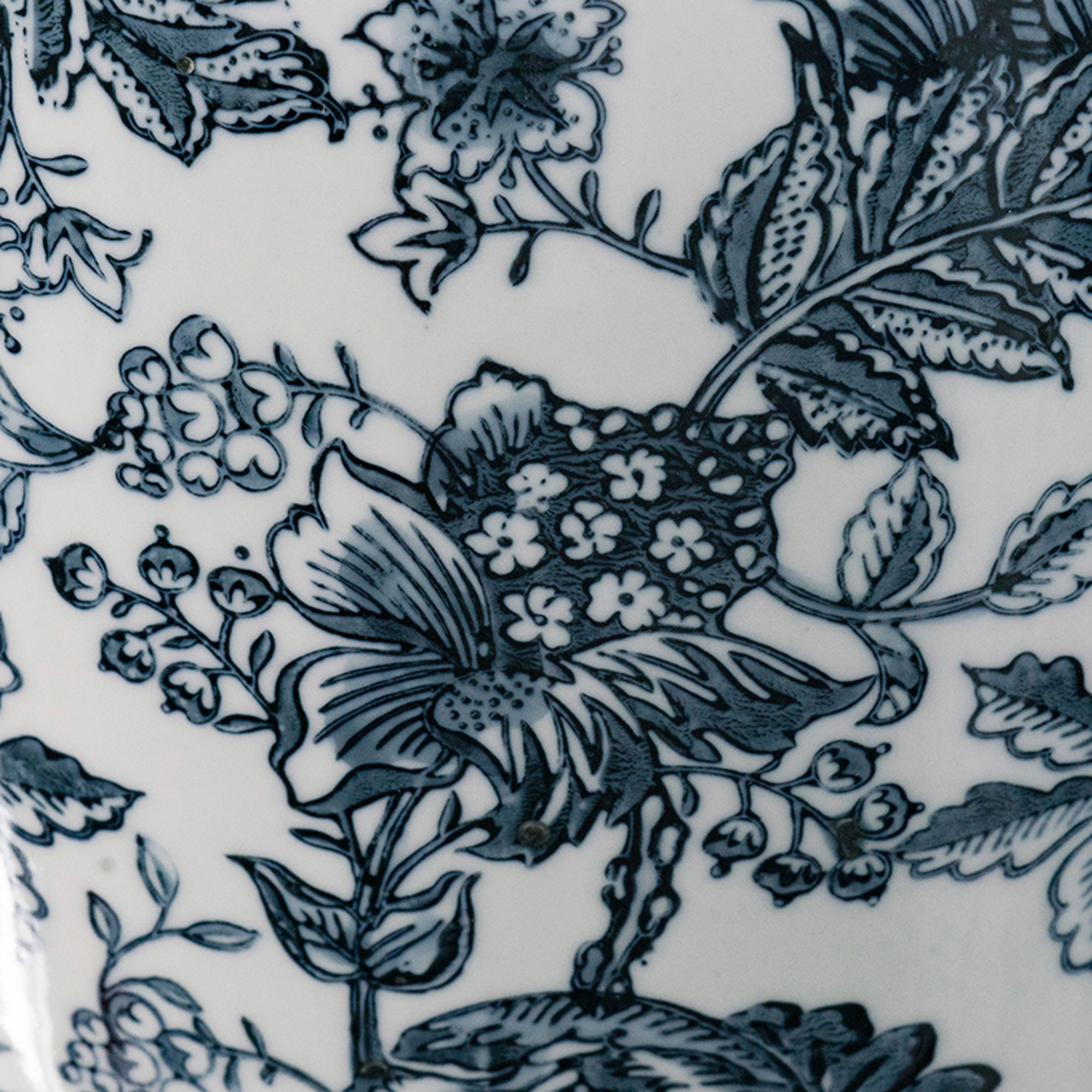 Image 5 24" High Blue and White Chinoiserie Urn-Shaped Vase more views