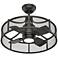 24" Hunter Seattle Noble Bronze Cage Ceiling Fan with Remote