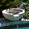 24" Sandstone Round Outdoor Pool or Pond Fountain