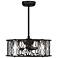 24" Savoy House Snowden Matte Black LED Fandelier with Remote