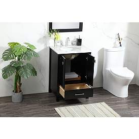 Image5 of 24 Inch Single Bathroom Vanity In Black more views