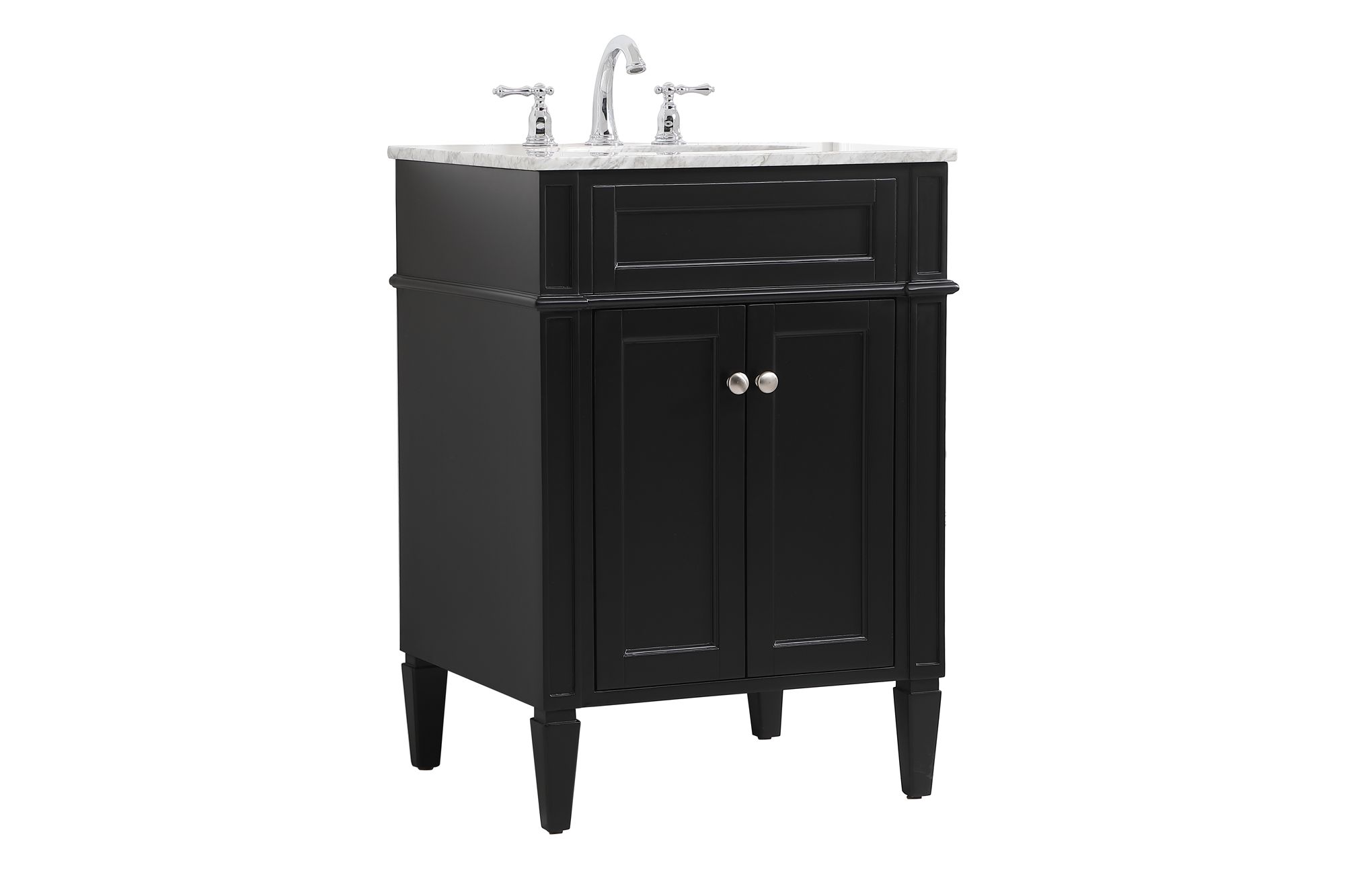 24 Inch Single Bathroom Vanity In Black