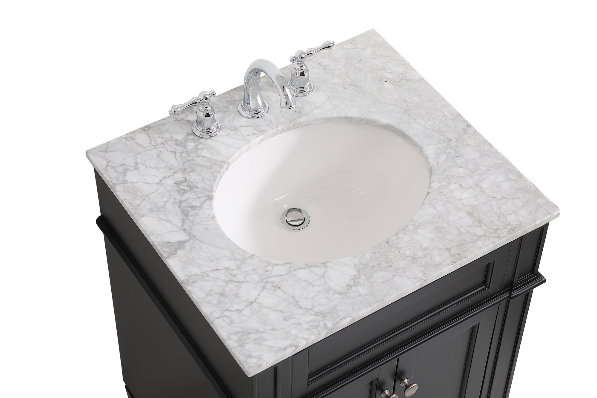 24 Inch Single Bathroom Vanity In Black