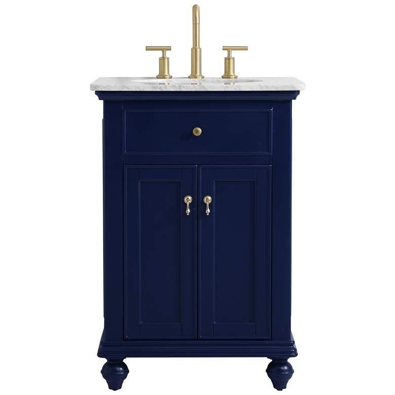 Image 1 24 Inch Single Bathroom Vanity In Blue