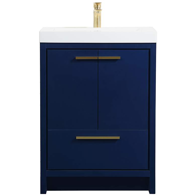 Image 1 24 Inch Single Bathroom Vanity In Blue