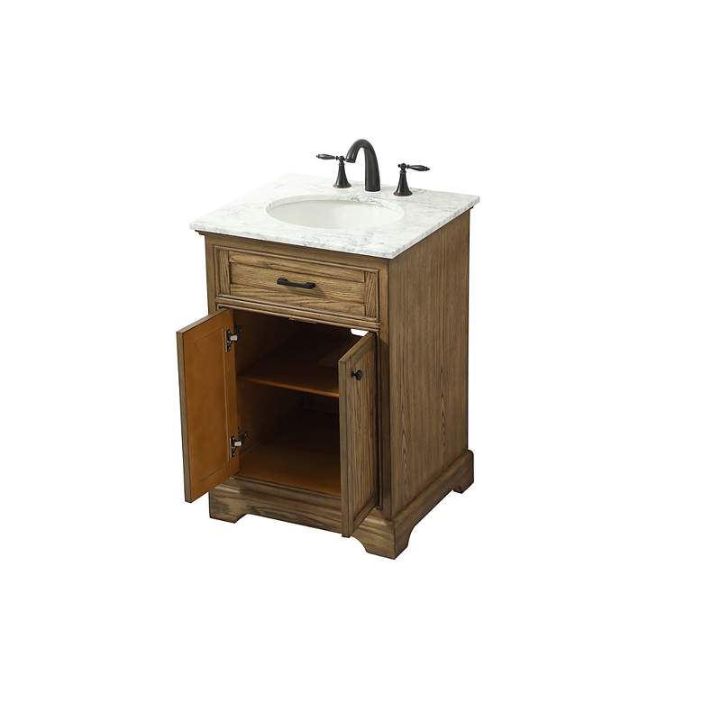 Image 3 24 Inch Single Bathroom Vanity In Driftwood more views