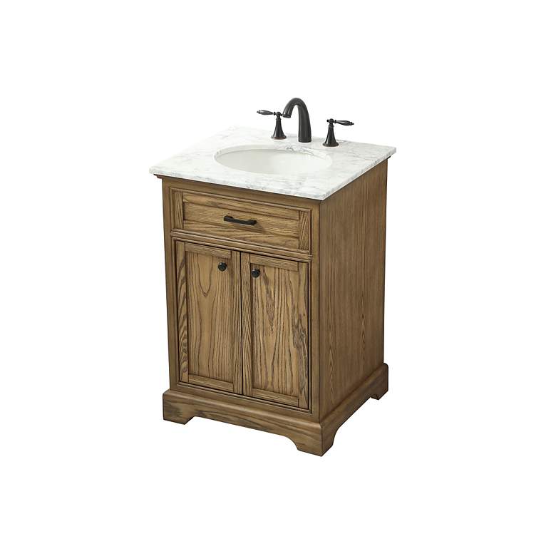 Image 4 24 Inch Single Bathroom Vanity In Driftwood more views
