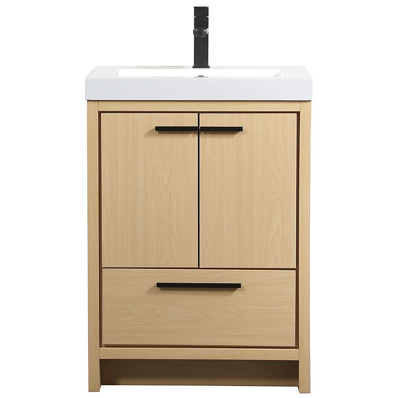 Image 1 24 Inch Single Bathroom Vanity In Maple