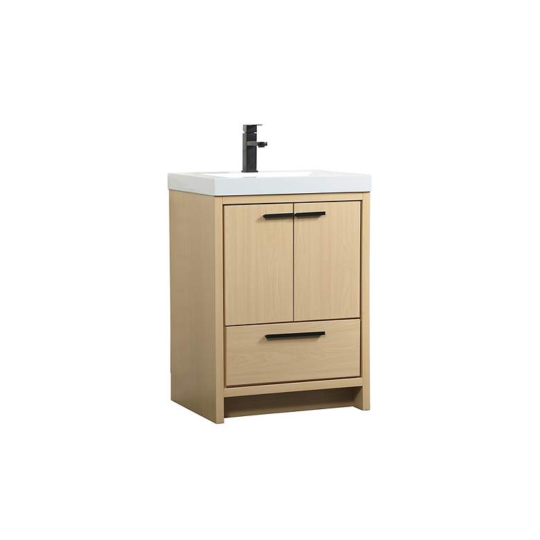 Image 2 24 Inch Single Bathroom Vanity In Maple more views