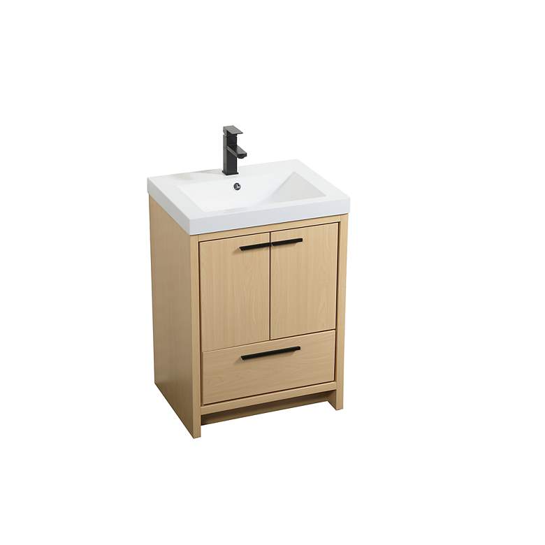 Image 3 24 Inch Single Bathroom Vanity In Maple more views