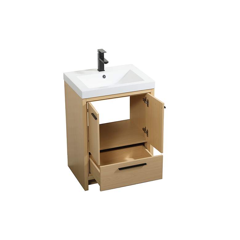 Image 4 24 Inch Single Bathroom Vanity In Maple more views