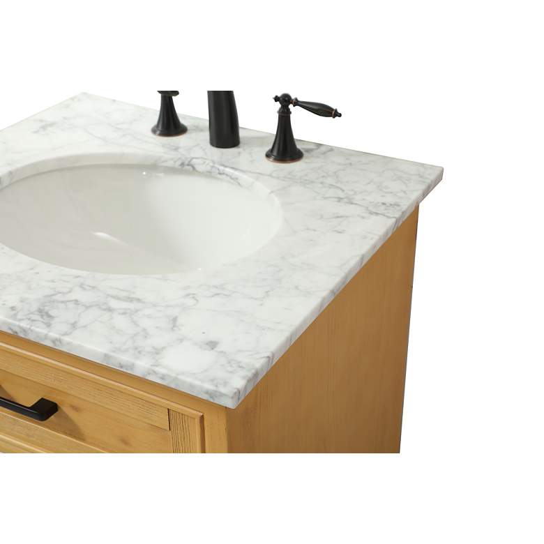 Image 6 24 Inch Single Bathroom Vanity In Natural Wood more views