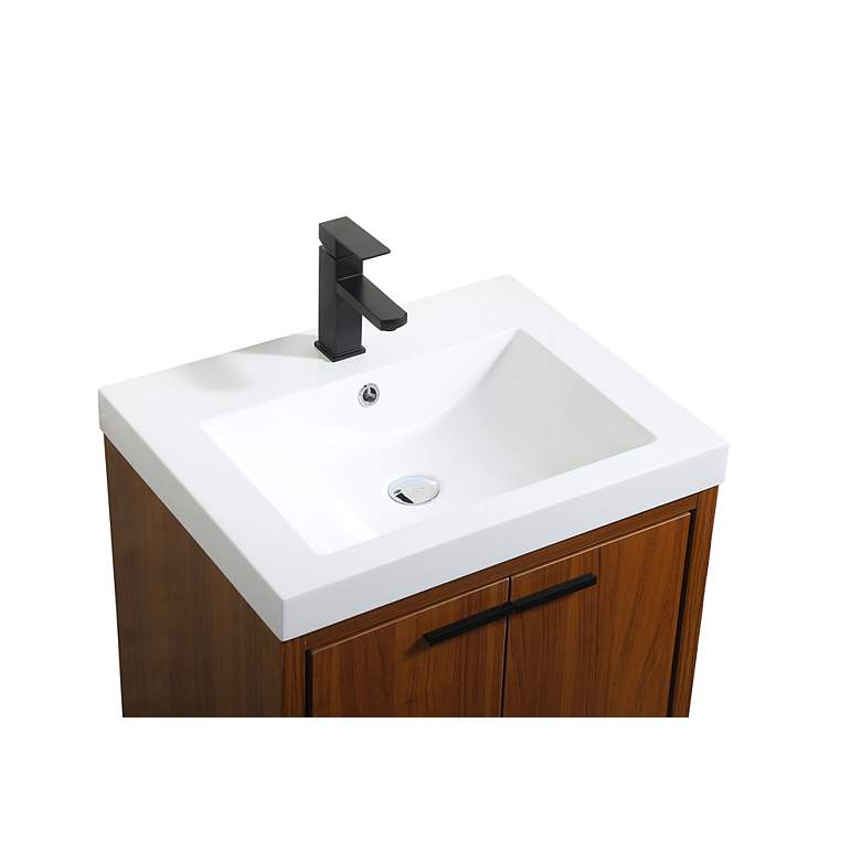 Image 5 24 Inch Single Bathroom Vanity In Teak more views