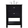 24 Inch Single Bathroom Vanity Set In Black