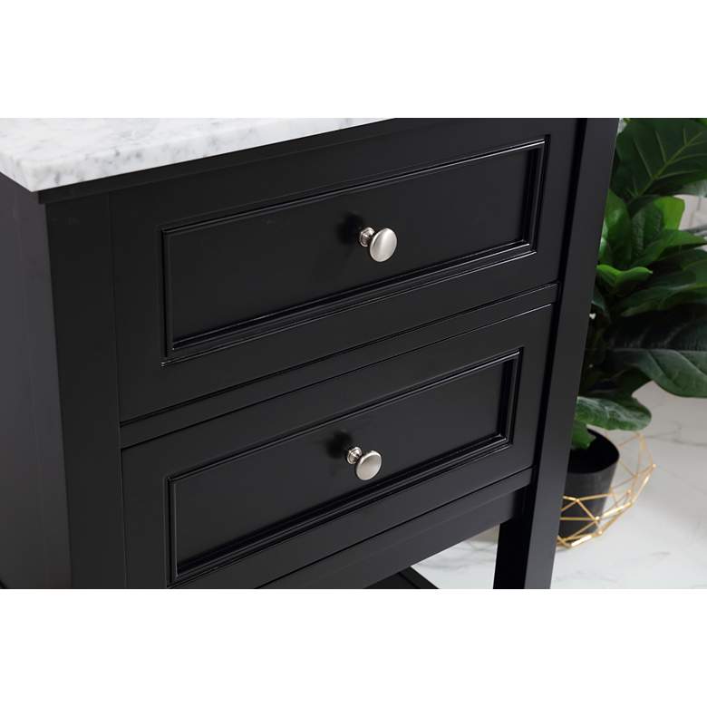 Image 4 24 Inch Single Bathroom Vanity Set In Black more views