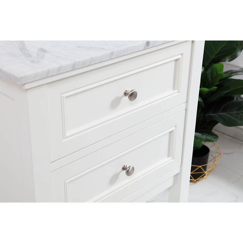 Image 5 24 Inch Single Bathroom Vanity Set In White more views
