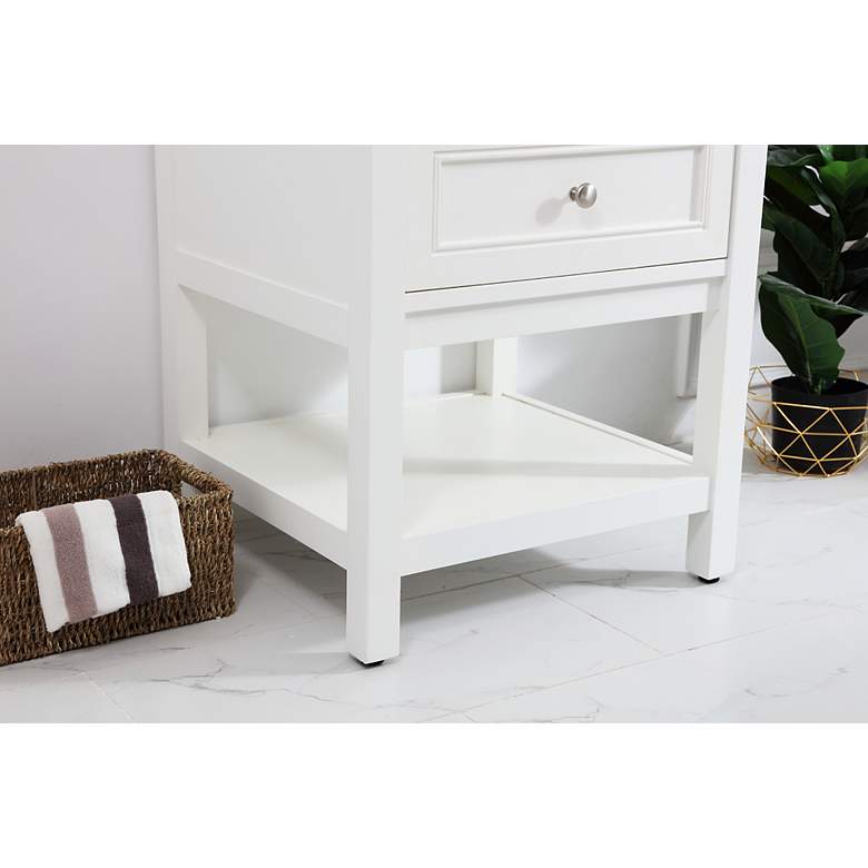 Image 6 24 Inch Single Bathroom Vanity Set In White more views