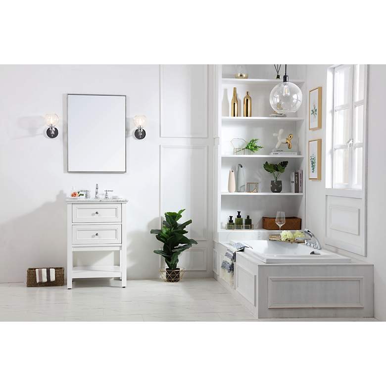 Image 7 24 Inch Single Bathroom Vanity Set In White more views