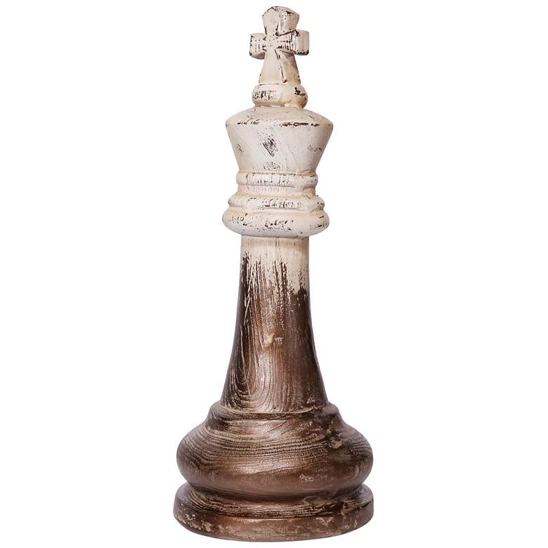 Image 1 24" White & Gold Finial