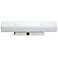24" Wide White 4 Light Vanity with White "U" Channel Glass