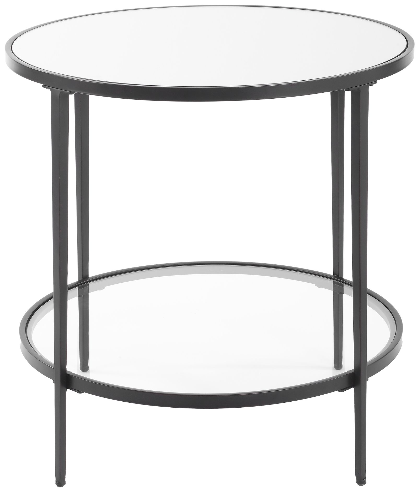 Image 2 24" Wide x 24" High Black End Table