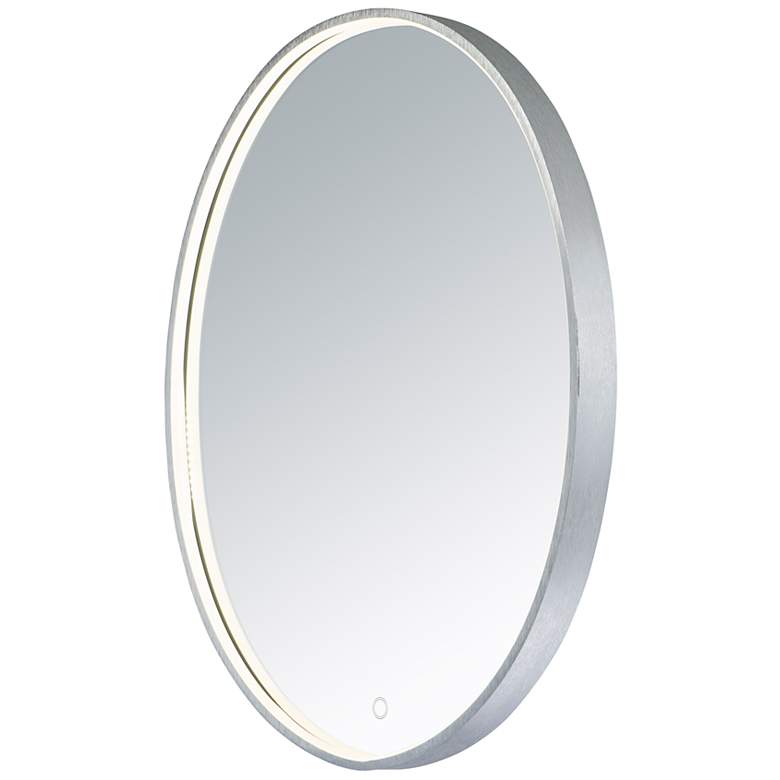 Image 1 24 inch x 30 inch Oval LED Mirror