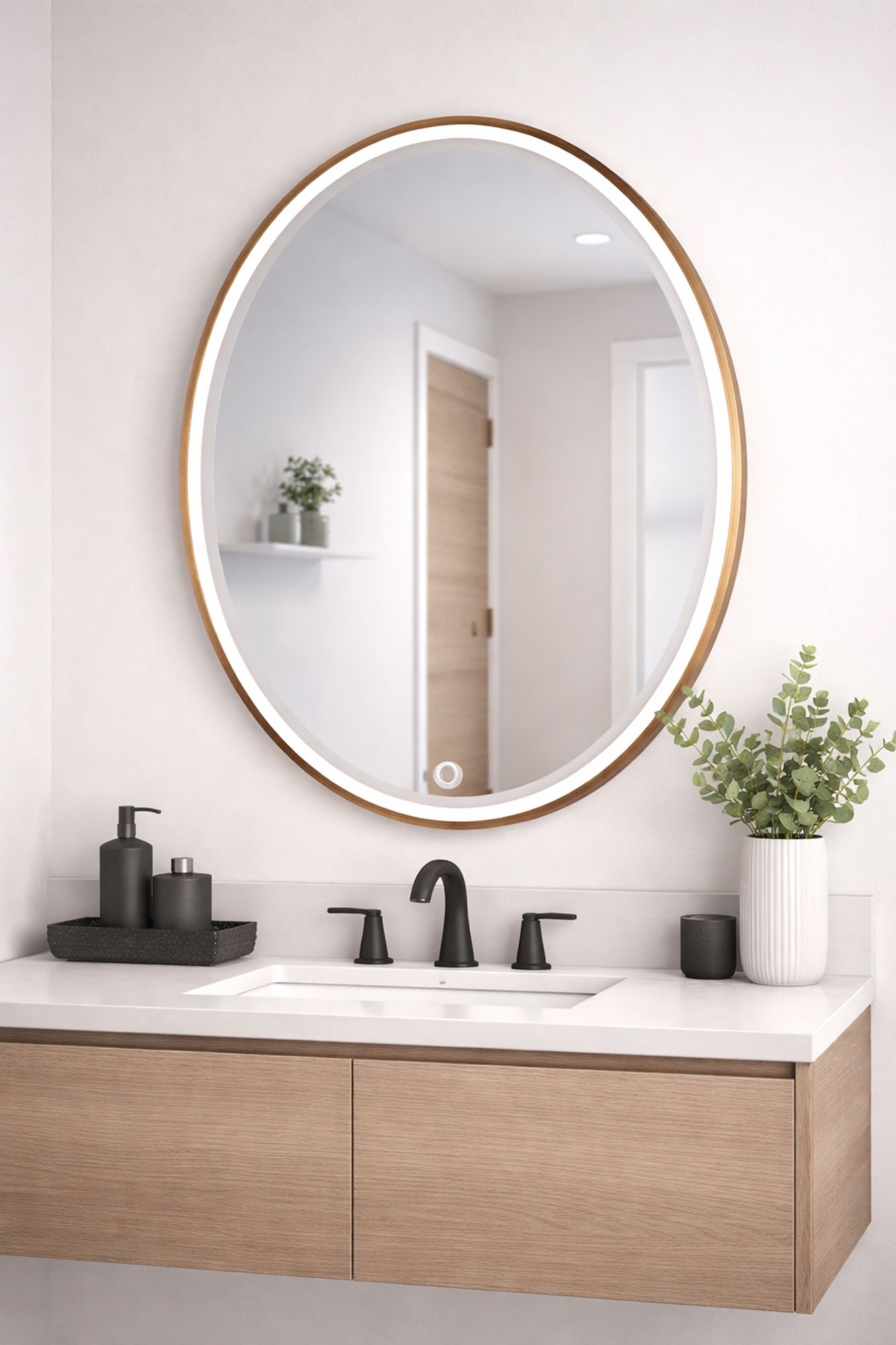 24" x 30" Oval LED Mirror