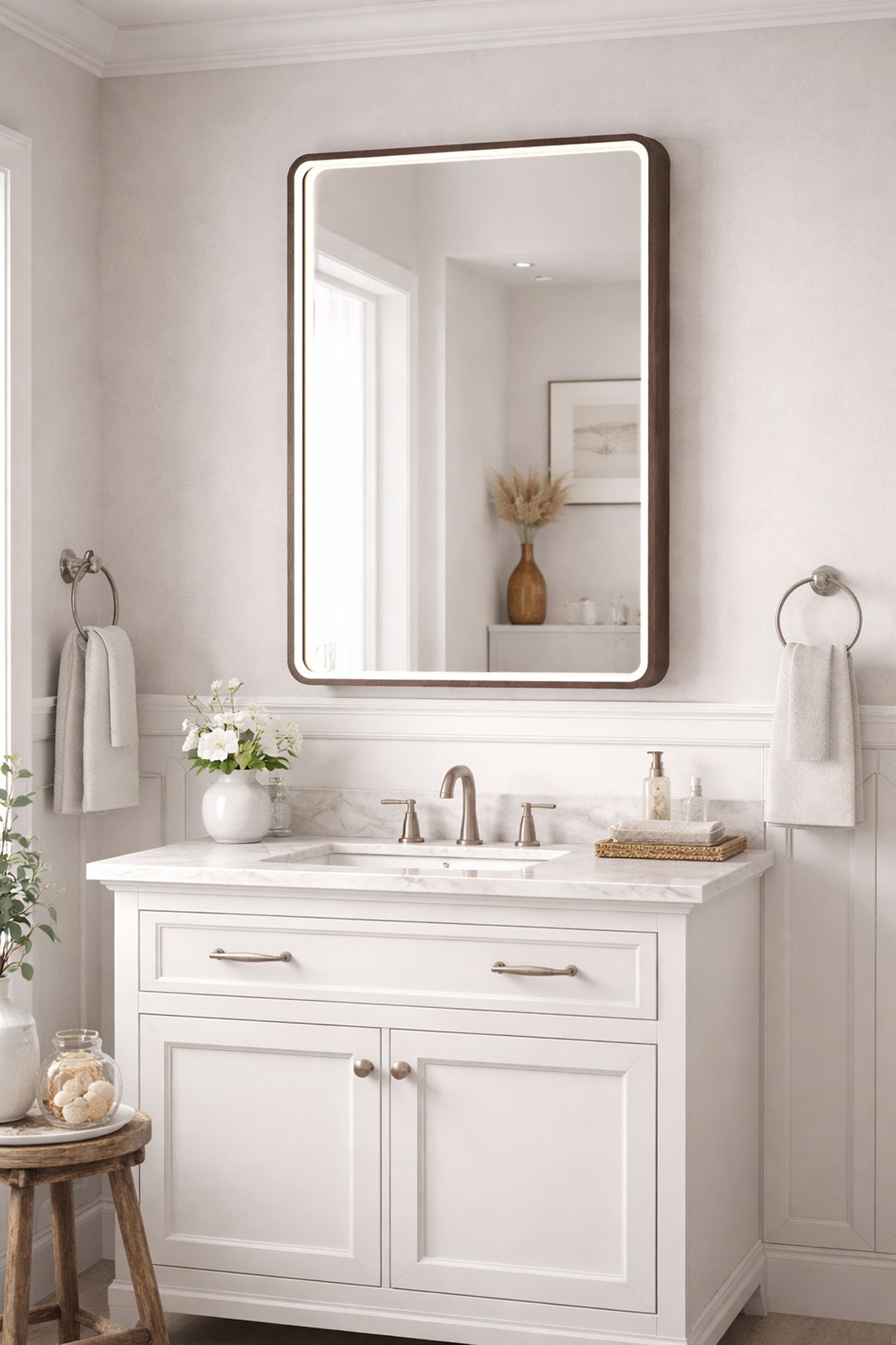24" x 31.5" Rectangular LED Mirror