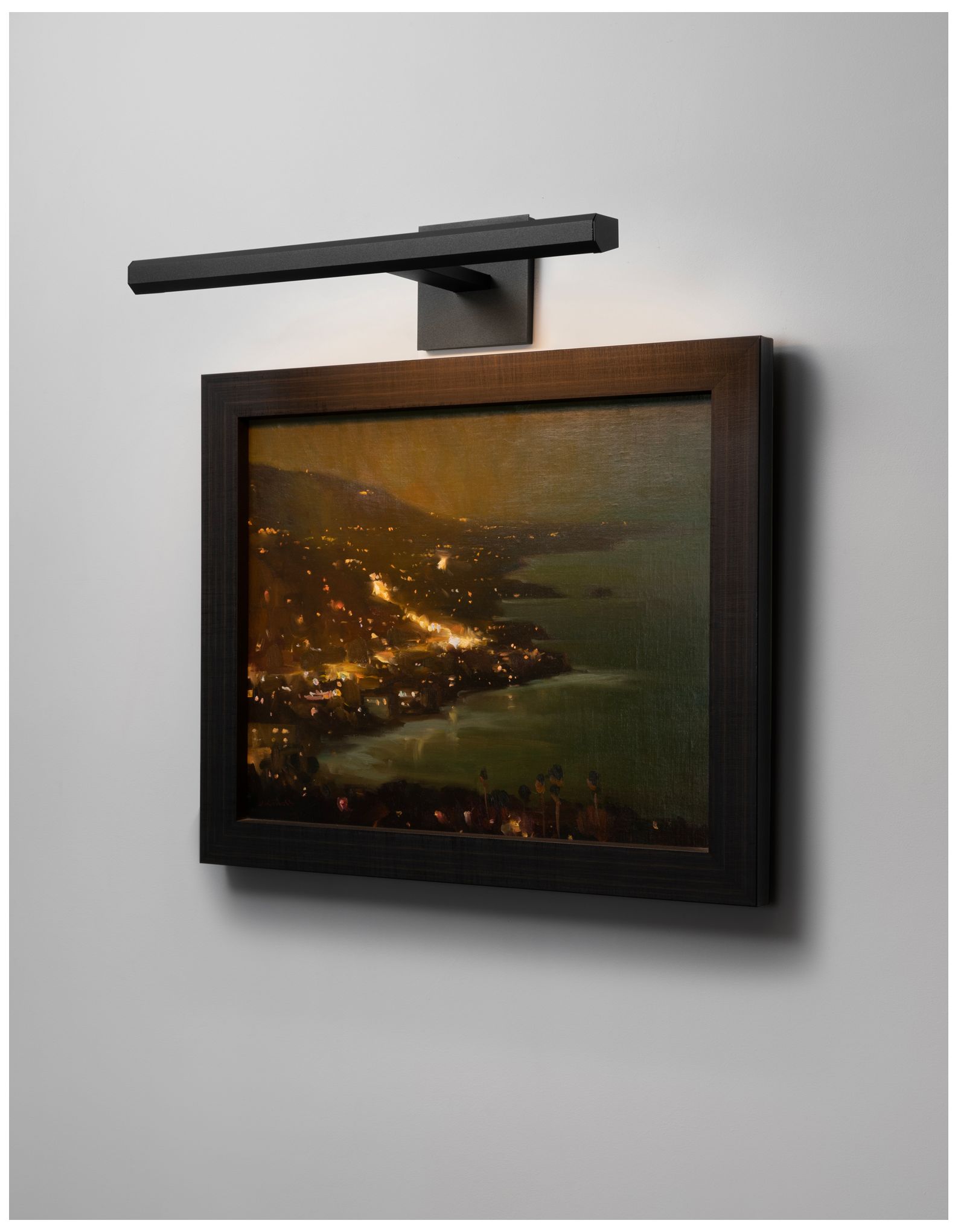 Image 2 24"W Black Low Profile Square Canopy 3000K Plugin LED Picture Light more views