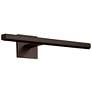 24"W Bronze Low Profile Square Canopy 3500K LED Art Light
