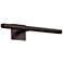24"W Bronze Low Profile Square Canopy 3500K LED Art Light