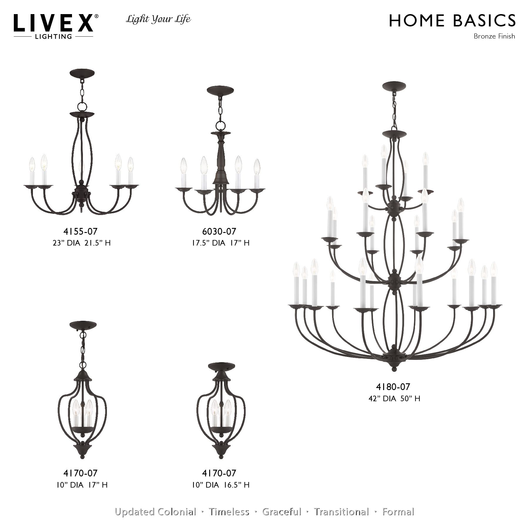 24 Light Bronze Chandelier
