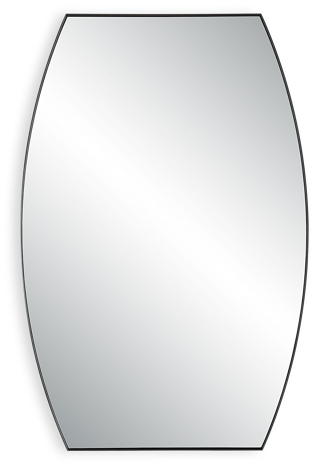 Image 2 24" x 36" Matte Black Wall Mirror